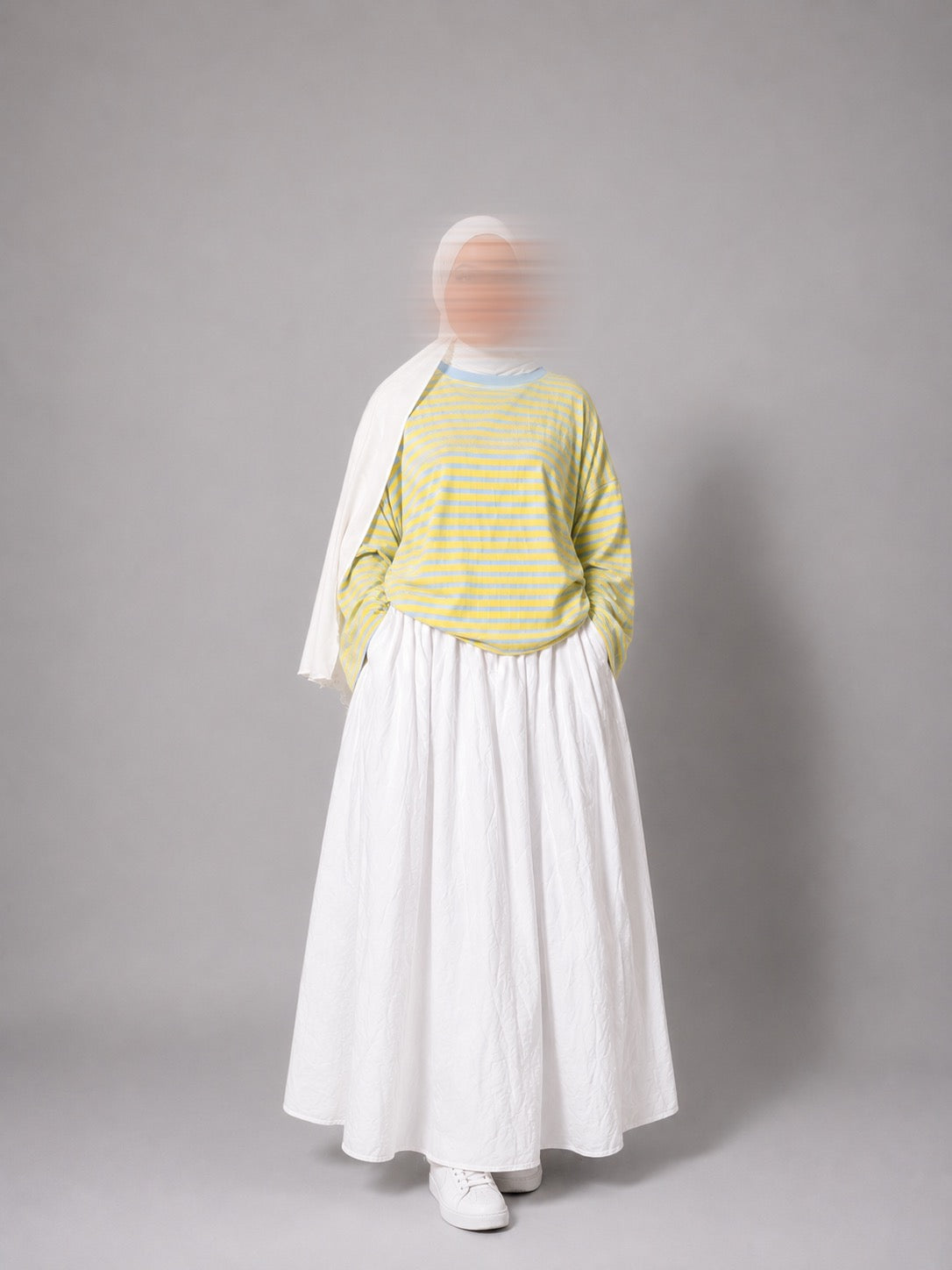 T-shirt marinière oversize