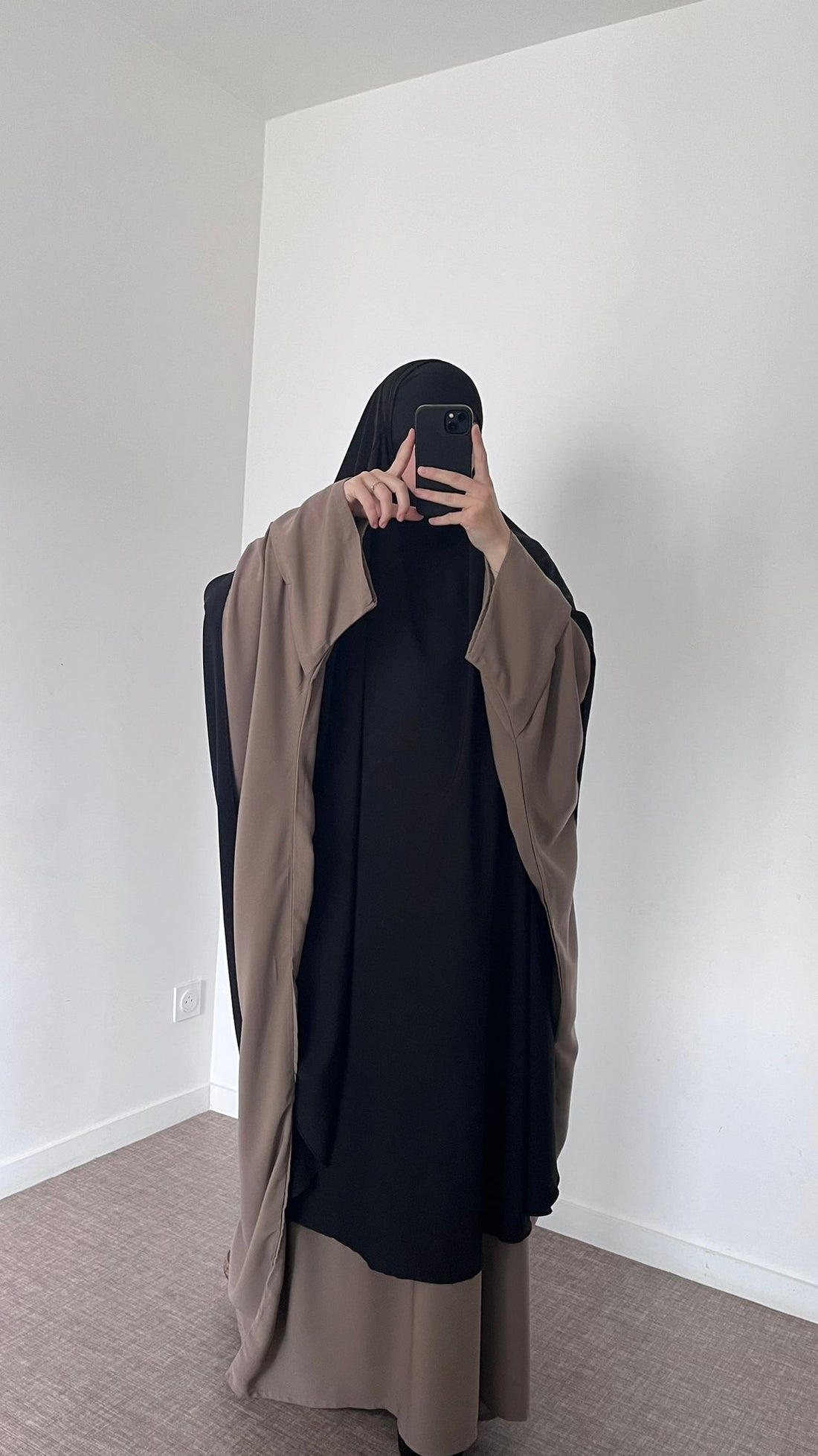 Maxi khimar soie de Medine fluide